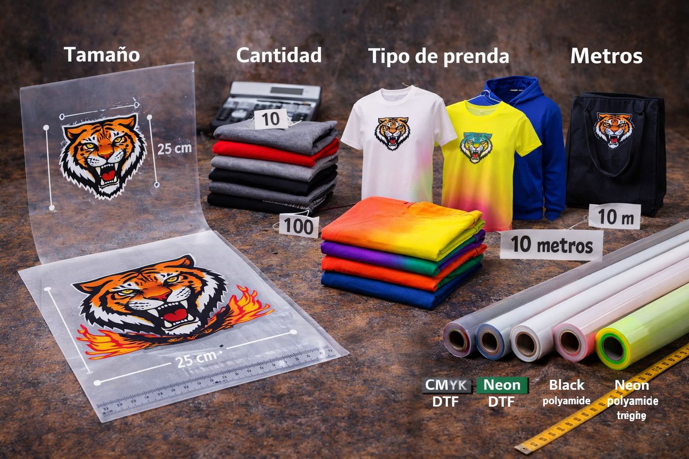 Impresión DTF textil estándar